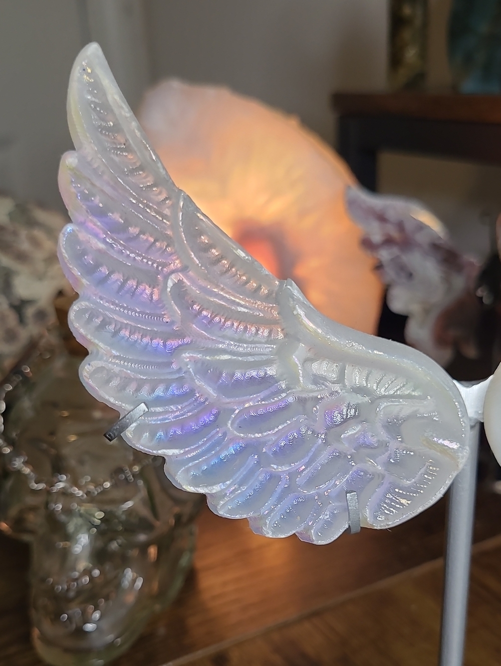 Selenite Angel Wings - Picture 2 of 3